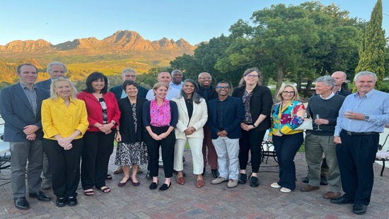 A delegation of Havey Institute for Global Health leadership in Stellenbosch